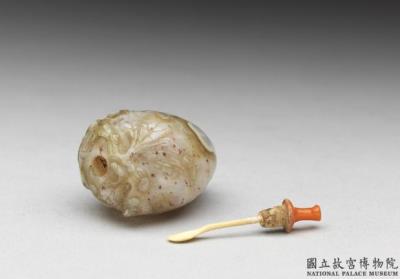 图片[3]-Agate peach-shaped snuff bottle, Qing dynasty, 18th century-China Archive